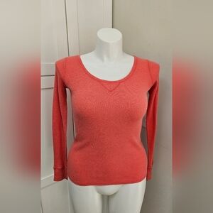 Arizona Jeans US Small Orange Long Sleeve Shirt